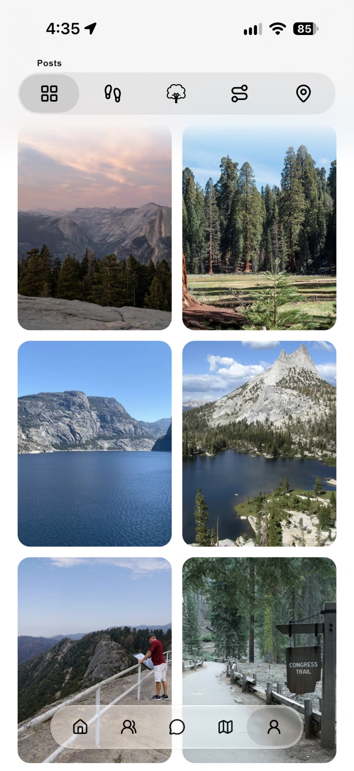 Collect moments in Miori on iPhone