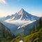 A mountain summit