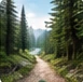 A forest trail